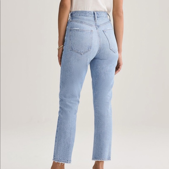 Agolde Riley High Rise Straight Crop (Blur) - Picture 8 of 8